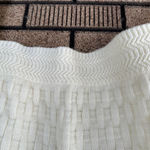 Vintage College Town White Acrylic Sweater | 80s Preppy Basketweave Knit Size M Size M Photo 2