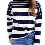 J.Crew  Blouse Coastal Minimalist Striped Top Long Sleeve Nautical yacht Sz XS Photo 0