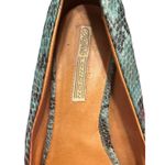 Buffalo London Teal Black Embossed Snakeskin Platform Heels Pumps Size 10 Green Photo 9