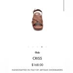 GOLO Criss Slingback Leather Sandal, Size‎ 8, NWT Brown Photo 2