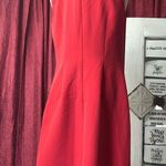 Nine & Co. 9 & Co Dress sheath Ruffle heel red size 6 Sleeveless Casual Career Formal Photo 4