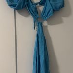 Sky to Moon Blue boutique dress with cut outs Photo 1