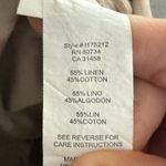 BCBGMAXAZRIA women’s size medium wide leg linen blend drawstring pants  Photo 5