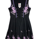 Rose Dirndl Aus Bayern Black Purple Floral Embroidered Oktoberfest Dress sz S 42 Photo 0
