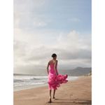 Amanda Uprichard  Clemenza Dress in Hot Pink Large New Womens Maxi Gown Photo 9