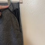 Gap ‎ Women's Skirt Mini Wool Blend Lined Herringbone Black White Size 4 Photo 2