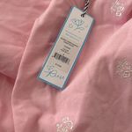 Draper James NWT  Bobbie Sweatshirt in Pink Embroidered Viola spring floral Photo 1