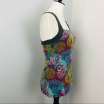Soybu  Multicolored Geometric Built in Bra Strappy Yoga Tank Top Small Photo 3