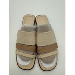 Vivaia Doris Square Toe Slide Sandal Old Money Knit Comfort Soft Tan 8 Photo 1