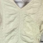 Free People  Intimately Ruched Bodysuit - Cream - size M/L Photo 4