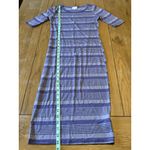 LuLaRoe  Form Fitting Stretch Midi Length Knit Dress Stripe Size‎ XXS Loungewear Photo 3