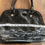 Hello Kitty Sanrio Black Patent Embossed Dome Tote Handbag Pink Inter Loungefly  Photo 6