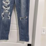 American Eagle  Jeans Women Size 8 Regular Tomgirl Distressed Ripped‎ Button Fly Photo 2