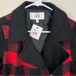 Jack by BB Dakota NWT Jack by‎ BB Dakota Red & Black Plaid Moto Jacket Size M Photo 4