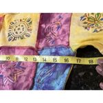 Vtg 90s Women's T Shirt Boxy Colorful Funky Patchwork Artsy Cottagecore M READ Size M Photo 6