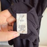 Soft Surroundings Black Ruffled Faux Wrap Belted Knee Length Dress Womens LP Photo 5