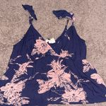 Roxy Blue and Pink Floral Camisole Photo 0