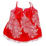 CAbi 🦃  Red Patterned Tank Top Size XS Photo 0