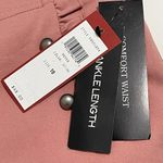 Love‎ Scarlett Straight Leg Cropped Ankle Pants Pull On Dusty Coral Pink 10 Pink Photo 2