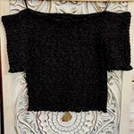 Urban Outfitters  sparkly, rave festival, cropped, off shoulder party top MED NWT Photo 4