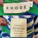 Rhode Jemima Swirl Maxi Slip Dress Green Size 8 Photo 4