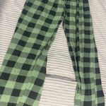 Green Plaid Pajama Pants Photo 0