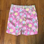 Lilly Pulitzer Vintage  White Label Bermuda Shorts‎ Pink Floral dragonfly size 4 Photo 1