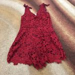 Kendall + Kylie Red lace romper never worn  Photo 1