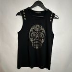 Generation Love Black Skull Tank 100% Pima Cotton Edgy Graphic Size Medium Photo 1