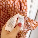 Emerson Fry India Collection Frances Dress Maxi Gigi Print Orange Size L Photo 5