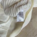 Buttons White/Cream Knit Loose fitting Cardigan Sz Small Tortoise Shell  Photo 2