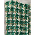 ZARA Green Woven Tweed Plaid Pinafore Mini Dress Size Small Photo 5