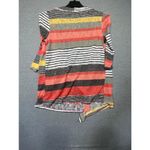 Women's Flamingo Urban Striped Cardigan Sweater Size Small Red Yellow Photo 3