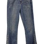 7 For All Mankind  Highwaist Slim Kick Studded Flare Jeans Size 26 Photo 0