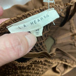 LA Hearts Y2K  Womens Solid Dark Brown Satin Cami Crop Tank Top S Small 32” 34” Photo 4