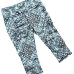 Gaiam white green black design 3/4 cropped athleisure workout leggings size XL Photo 0