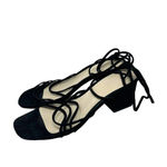 Raye  Sybil Lace-Up Sandal in Black Suede Size 8.5‎ Photo 2