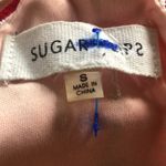 Sugar Lips ‎ peach lattice halter top Photo 5