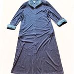 Vintage Diamond Tea Long Robe Purple Size M Photo 0