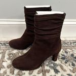 Easy Spirit  Women’s Esclarice Brown Ankle High Booties Leather Boots 6.5 Photo 3