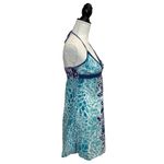 Aeropostale  Dress Womens S Floral Crochet V Neck Halter Floral Summer Blue White Photo 1
