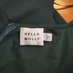 Hello Molly  Green Kind‎ of Voodoo Dress Mini Green Long Sleeve Sweetheart Large Photo 3