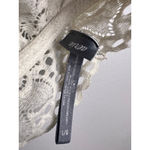 Aerie  Ivory Lace Racerback Bralette Size Large L Wireless Crochet Lace Bra Photo 2