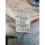 Women's Multicolor Audrey Hepburn Comics Knit Half Sleeve Sweater Top Size 3 Yellow Photo 4