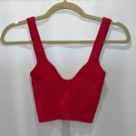 Maniere De Voir NWT  Pink Ribbed Contour Crop Top Photo 5