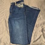 Ranch Dress’n Chic Blue Boot Cut Jeans with Patterned Cowgirl 🤠 Pocket Size M Photo 1