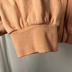 Young Fabulous and Broke Young Fabulous Broke Women's L Zip Up Hoodie Peach Pink Crop Sweatshirt Photo 4