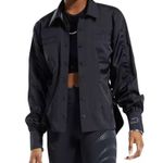 Reebok x Cardi B. Ruched-Sleeve Active Shirt in Black, Plus Size 2X New w/Tag Photo 7