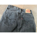 Levi's Women's  Low Pro Straight Leg Jeans Size 24 Black Grey Distressed Photo 5