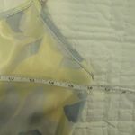 Jones New York  Yellow Blue Floral Slip Dress Small Satin Midi Photo 2